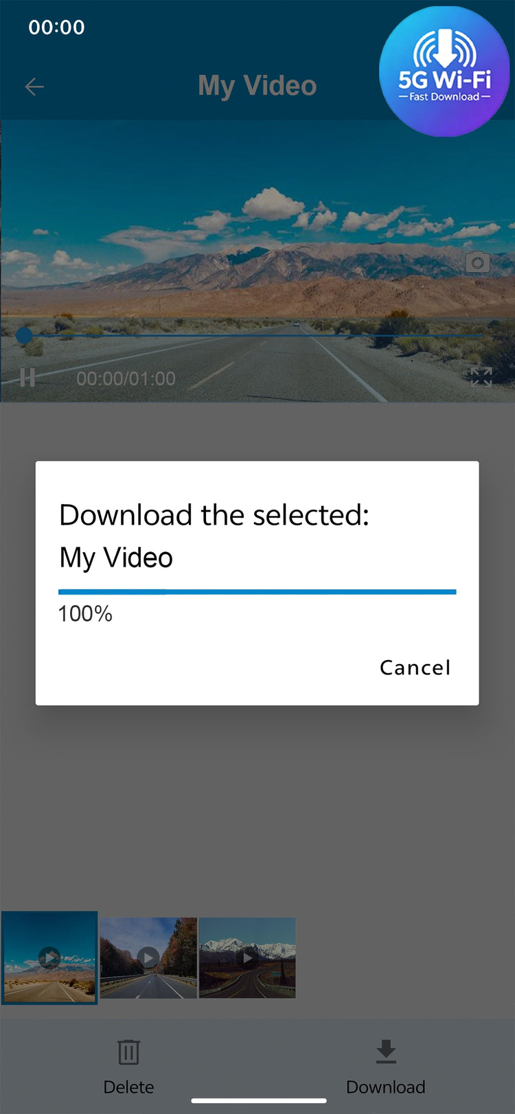 Fast 5G Wi-Fi Direct Download