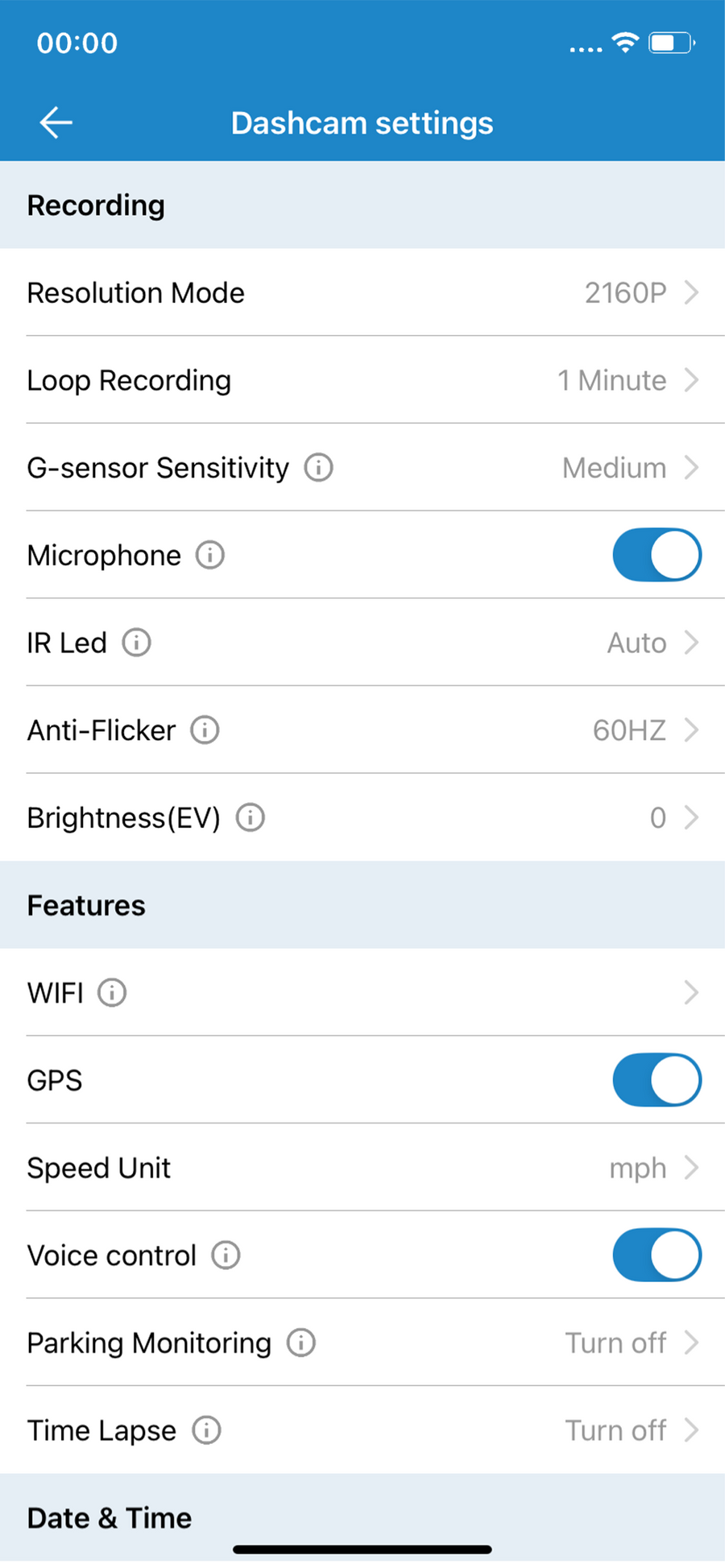 Intuitive Camera Settings Management