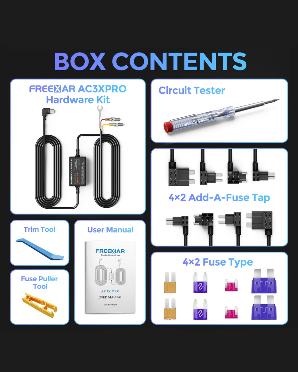 Freexar Hardwire Kit AC3X PRO