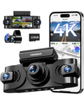 Freexar D4 | 4K 360° Dash Cam , Free 128GB Card
