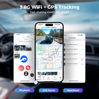 Freexar D4 | 4K 360° Dash Cam , Free 128GB Card