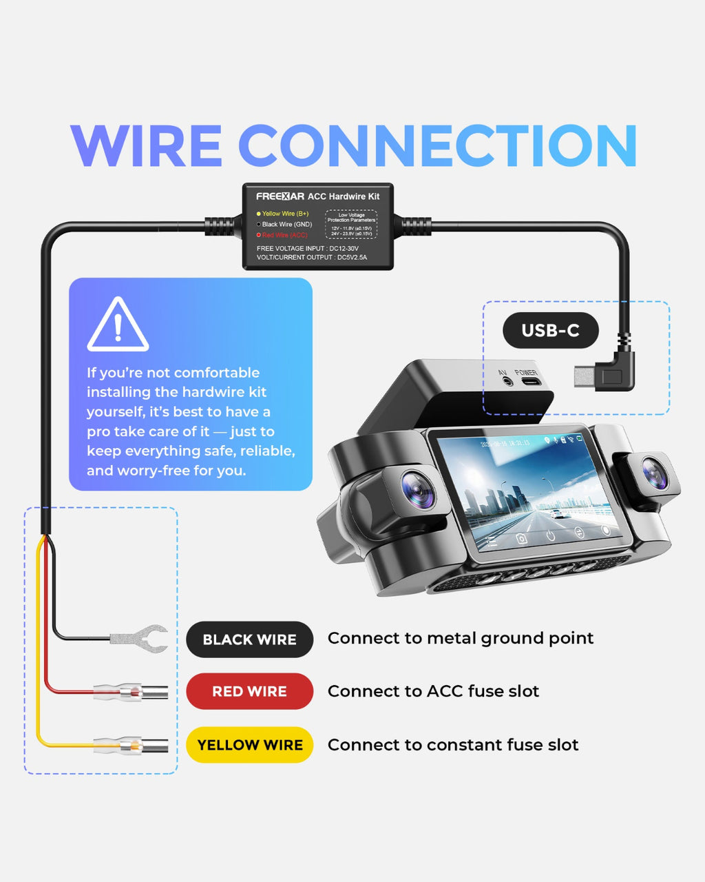 Freexar Hardwire Kit AC3X PRO